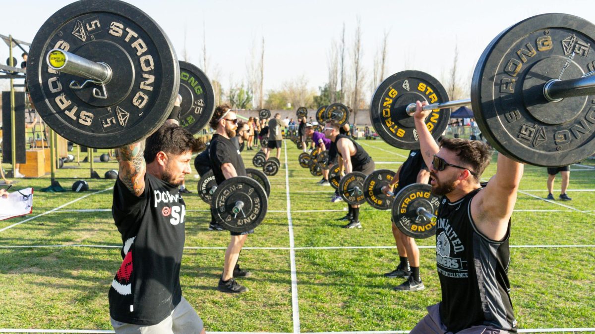 New Trier power-lifting team guilty of having fish in the weights.